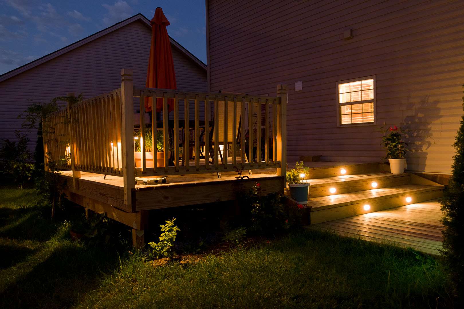 Decking Garden Lighting in Preston